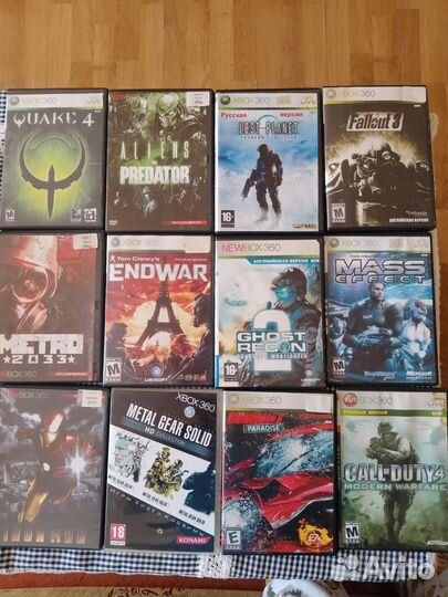 Диски с играми на xbox 360