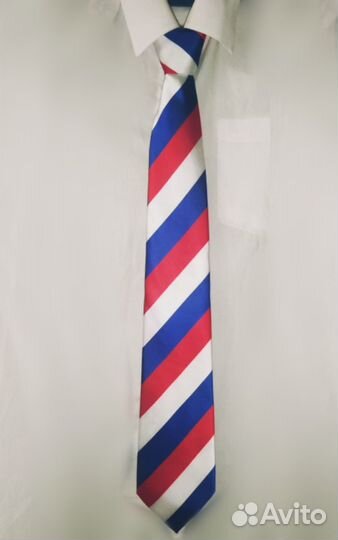 Галстук мужской триколор (флаг России)