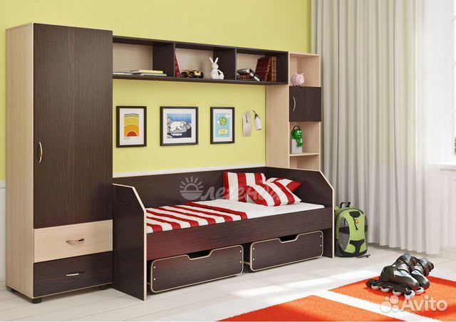 Детская стенка с кроватью