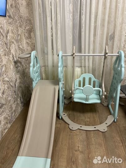 Детская горка с качелями бу