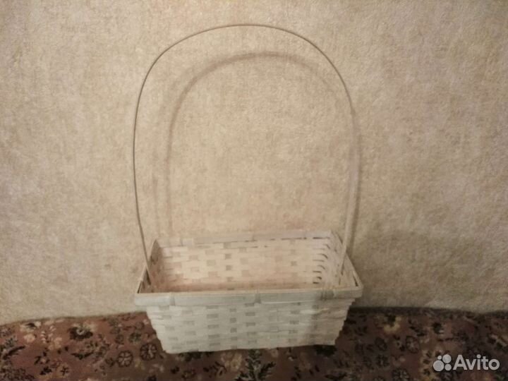 Корзинки плетеные для подарков, ящики для цветов