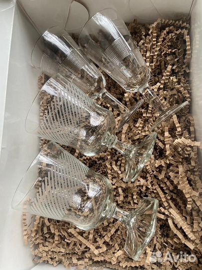 Рюмки,фужеры, бокалы хрусталь, цветное стекло СССР