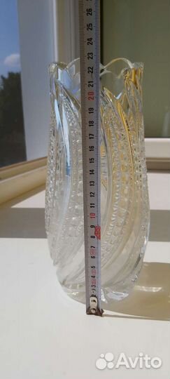 Ваза для цветов хрустальная СССР