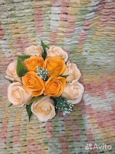 Букет из мыльных роз