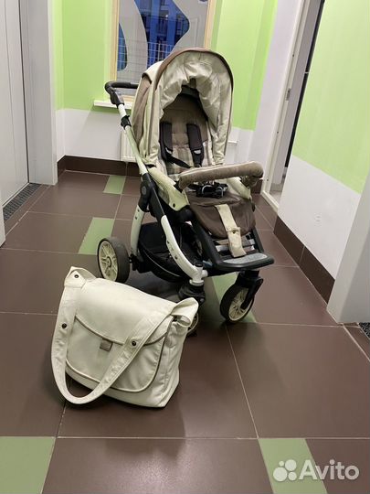Коляска 2 в 1 эко кожа