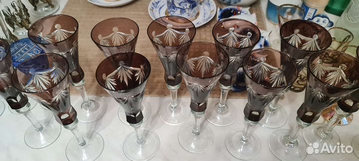 Фужеры Марганцевое стекло