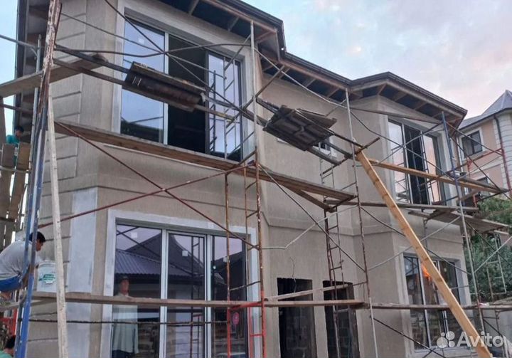 Монтаж сайдинга, фасадные работы, сайдинг, строите