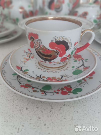 Чайный сервиз лфз Весёлые петушки