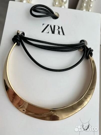 Колье чокер zara bestseller 2024