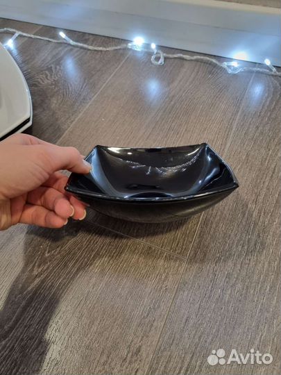 Тарелки luminarc черно-белые