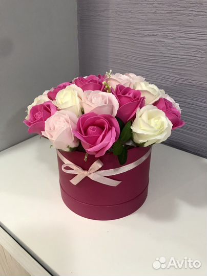 Букеты из мыльных роз