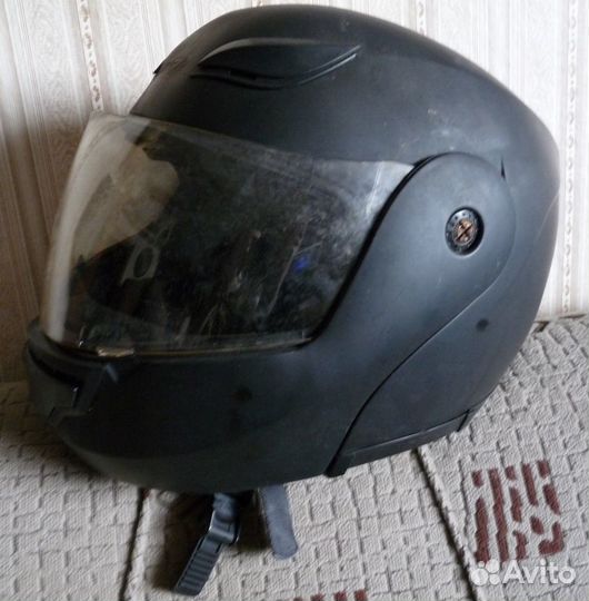 Мото шлем Hizer размер S (оплавленный с боку)
