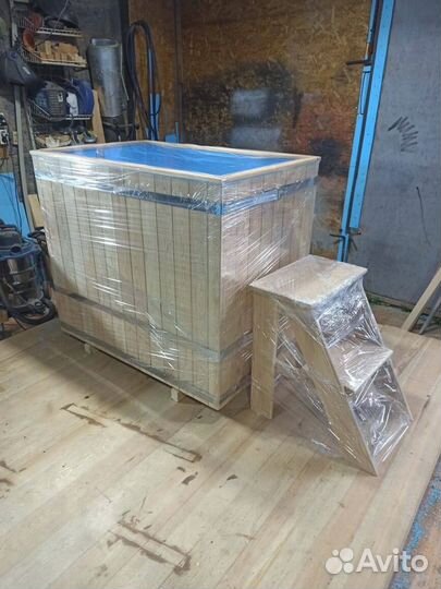 Купель прямоугольная для бани