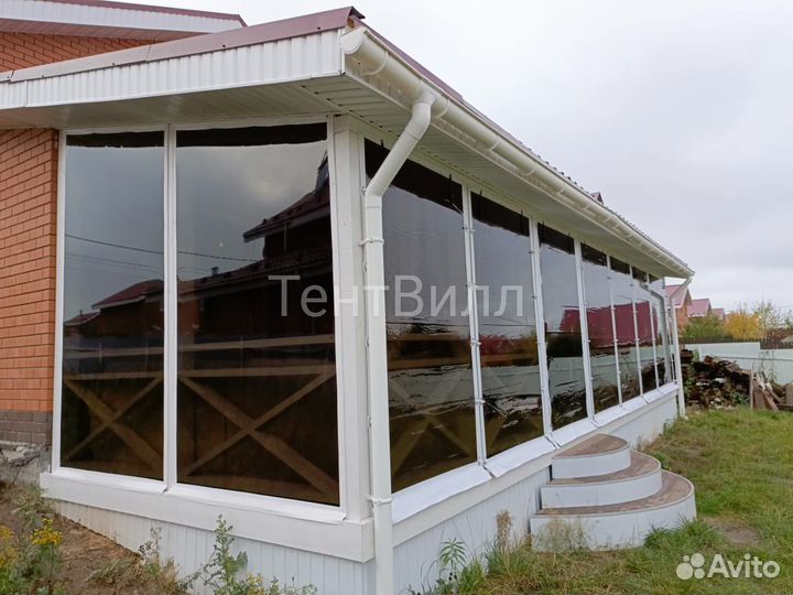 Мягкие пвх окна на беседку