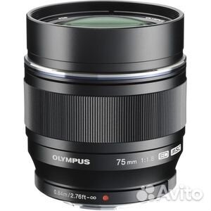 Объектив olympus M.zuiko digital ED 75MM F1.8 чёрн