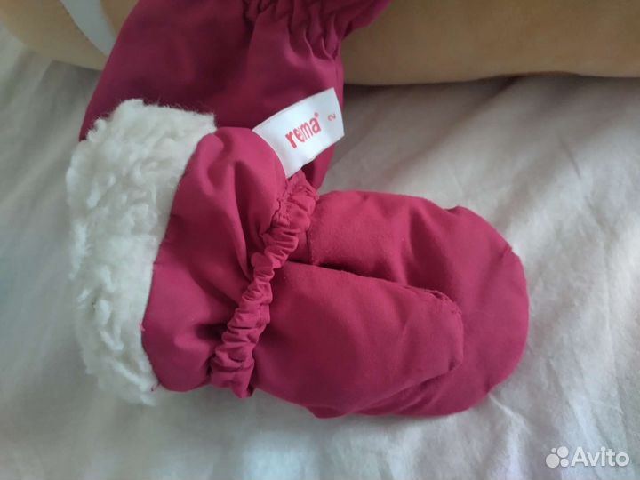 Зимние брюки reima 110+варежки reima