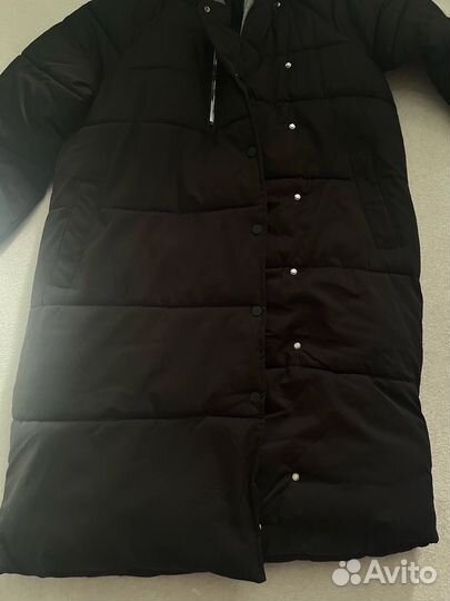 Пуховик зимний длинный женский