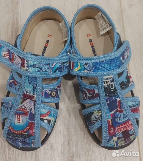 Сандалии текстильные 26