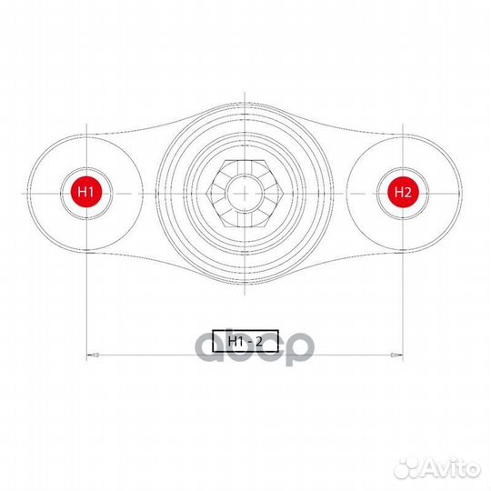 Опора шаровая Kia Ceed 06/Hyundai Elantra/I35