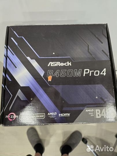 Материнская плата ASRock b450m pro4