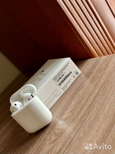 AirPods 2 Ростест,Оригинал, Беспроводная зарядка