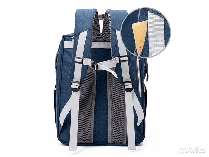 Сумка для мамы (рюкзак) с выдвижной кроваткой для