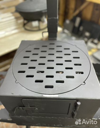 Мангал 4 мм с печью под казан