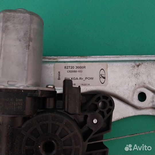 Стеклоподъемник задний правый лада xray