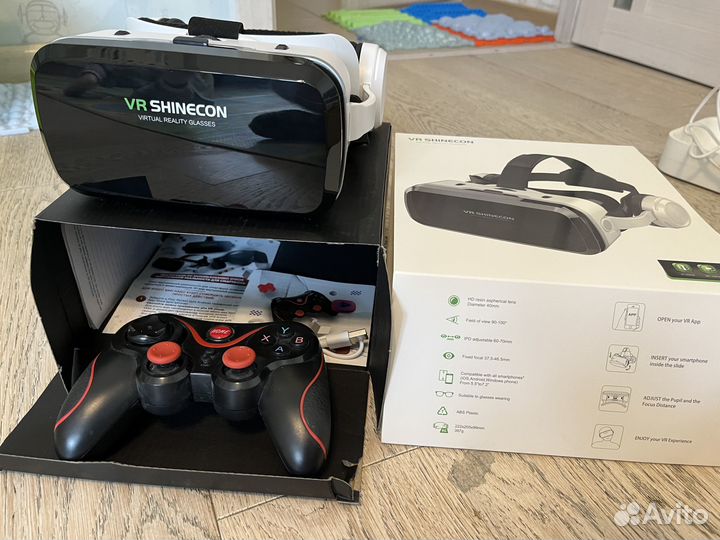 Shinecon VR Очки виртуальной реальности с джойстик