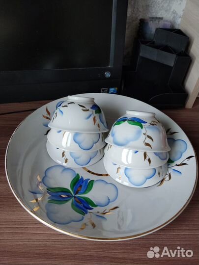 Блюдо и 6 пиал