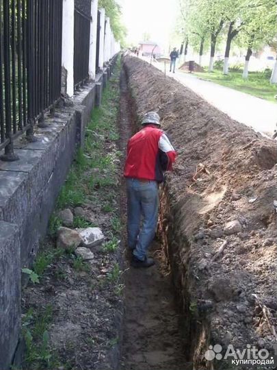 Копка траншей септики сергейпасад
