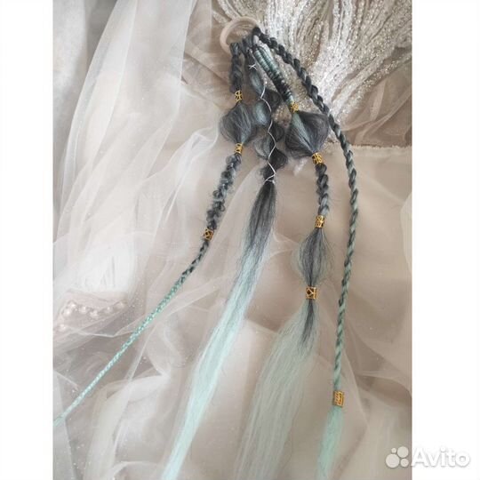 Косы на резинке, афрокосички