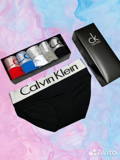 Calvin klein трусы слипы женские набор