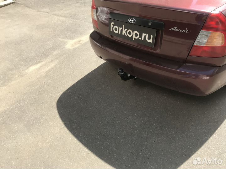 Фаркоп Лидер Плюс для Hyundai Accent (Тагаз,седан)