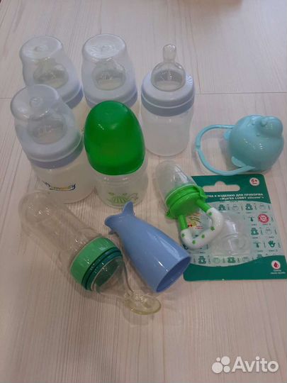 Бутылочки для кормления + ниблер
