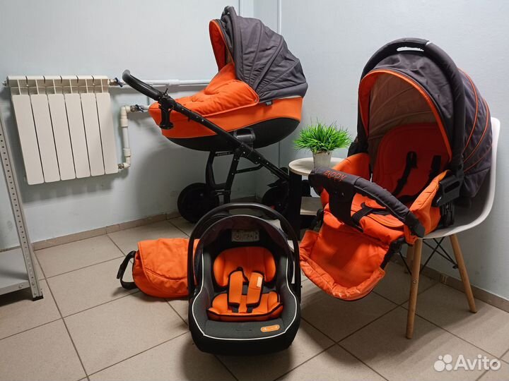 Коляска 3 в 1 tutus zippy