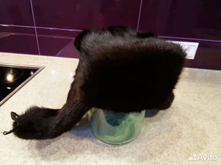 Норковая шапка мужская 56 р