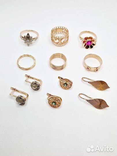 Серьги кольцо СССР 583