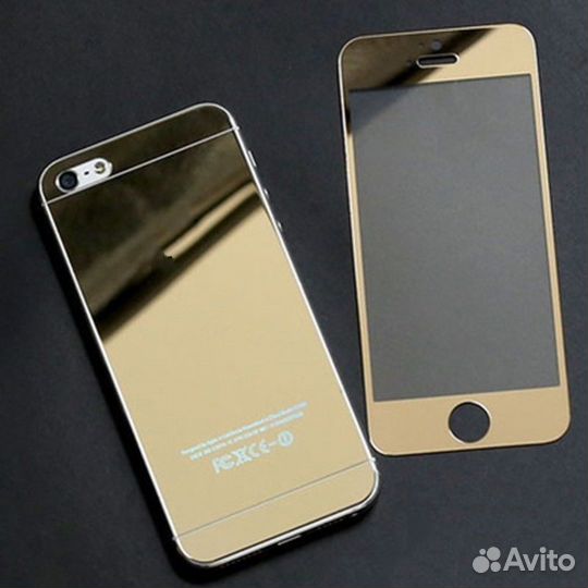 3D цветные защитные стекла для Apple (перед/зад)