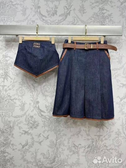 Юбка джинсовая miu miu