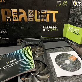 Видеокарта GTX 1070 Ti 8gb Palit dual