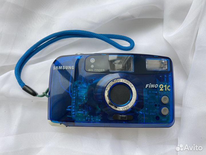 Фотоаппарат плёночный Samsung fino 21C blue синий