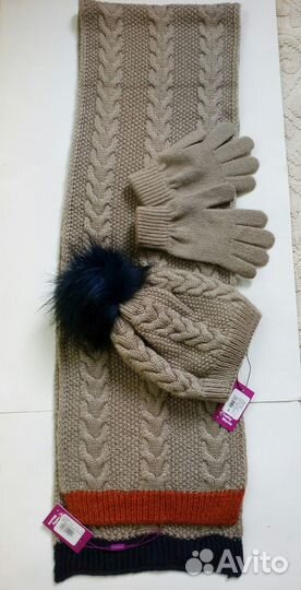 Комплект Шапка шарф перчатки