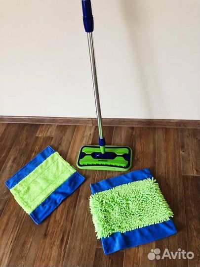 Швабра с 2 насадками новая