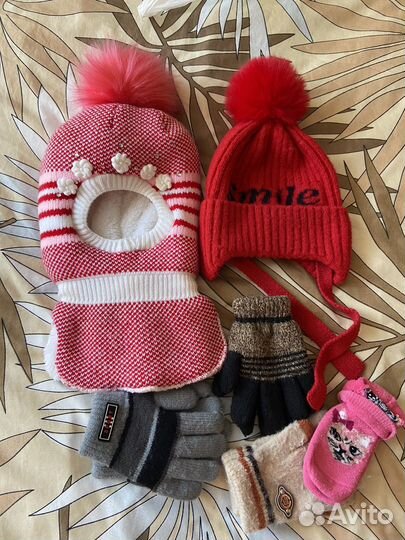 Шапка шлем для девочки зима