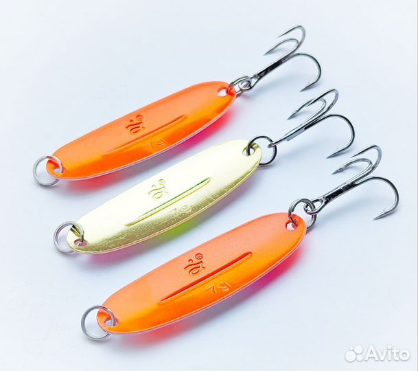 Блесна Williams Wabler(реплика) glow Печёнкин, 3шт