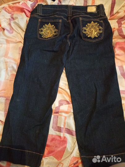 Джинсовые бриджи детские