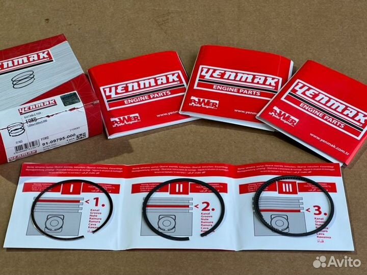 Кольца поршневые STD Ford Focus 1.6 Zetec