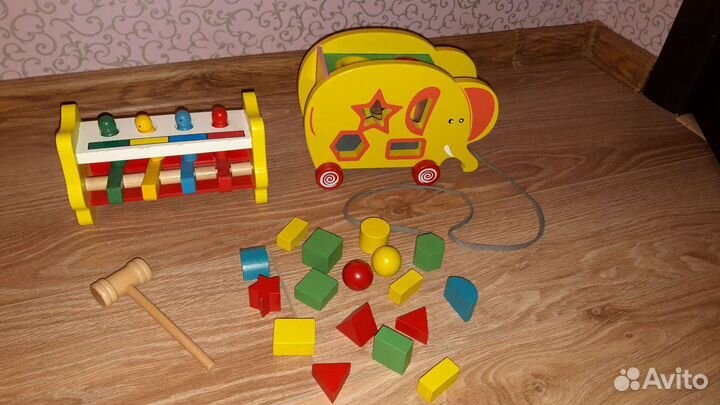 Игрушки деревянные, сортер