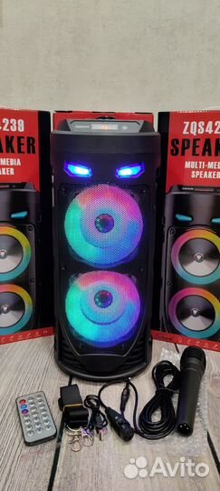 Колонка беспроводная с караоке ZQS-4239